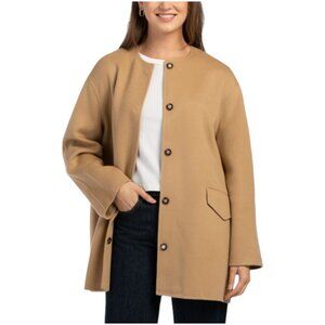THEORY Wool Blend Cape Coat